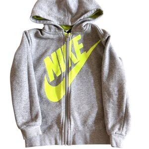 Nike Boys Gray Sweat Jacket Size 4 Toddler